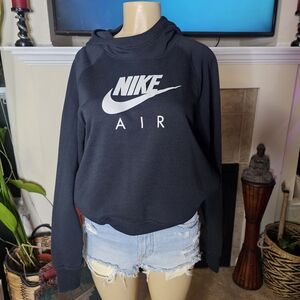 NWT. Nike Air Women's Black Hoodie Sweatshirt. BV5132-010 Size Medium